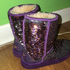Sparkly Purple Uggs